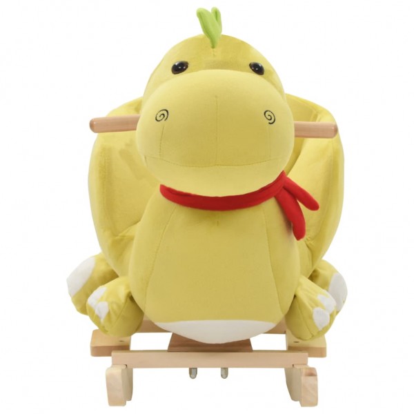 Dragón balancín de peluche con respaldo verde lima 60x32x53 cm M 3