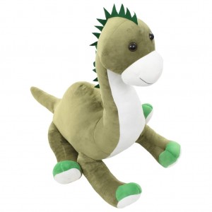 Dinossauro brontossauro de peluche verde H