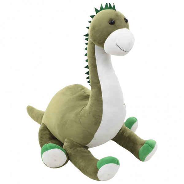 Dinossauro brontossauro de peluche verde M 2