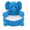 Elefante de peluche azul 4