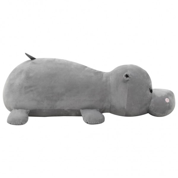 Hipopótamo de peluche gris D