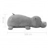 Hipopótamo de peluche gris 5