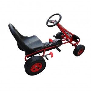 Kart para niños con pedales rojo H