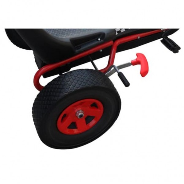 Kart para niños con pedales rojo M 5
