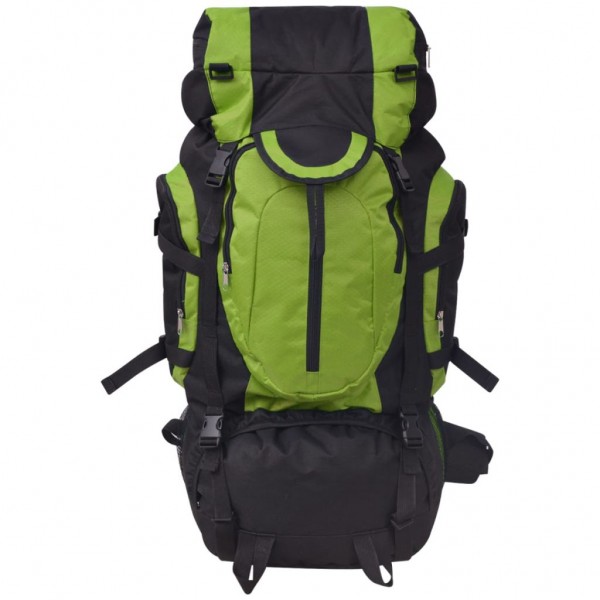 Mochila de caminhada XXL 75 L preto e verde M 3