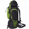 Mochila de caminhada XXL 75 L preto e verde 4