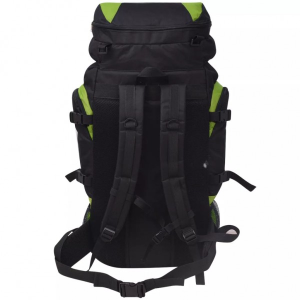 Mochila excursionismo XXL 75 L Negro y verde M 5
