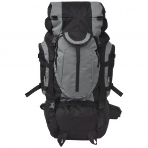 Mochila excursionismo XXL 75 L Negro y gris H