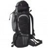 Mochila excursionismo XXL 75 L Negro y gris 3