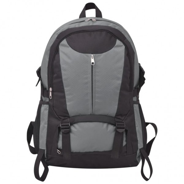 Mochila de senderismo 40 L negro y gris M 2