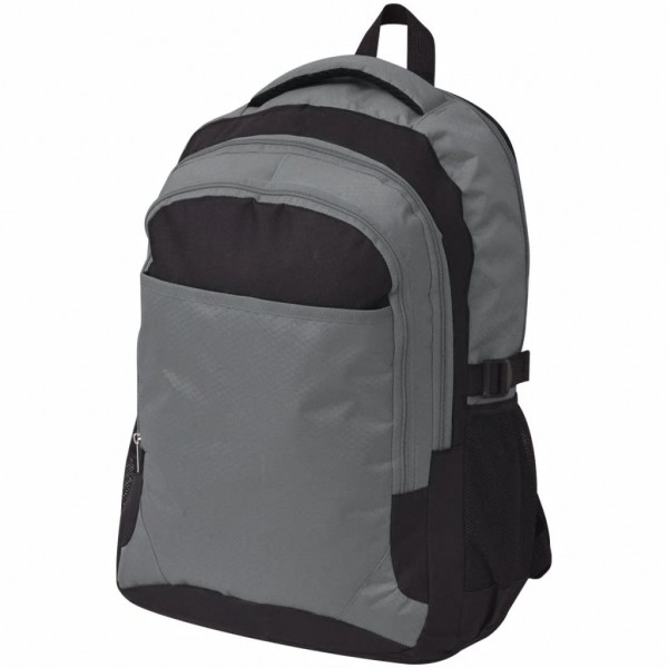 Mochila de colegio 40 L negra y gris D