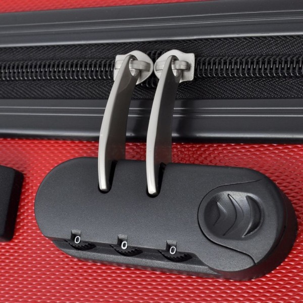 Set Trolley Maleta Rígida Tres Uds. Rojo M 2