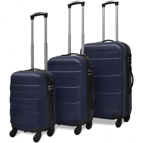Set Trolley Maleta Rígida Tres Uds. Azul D