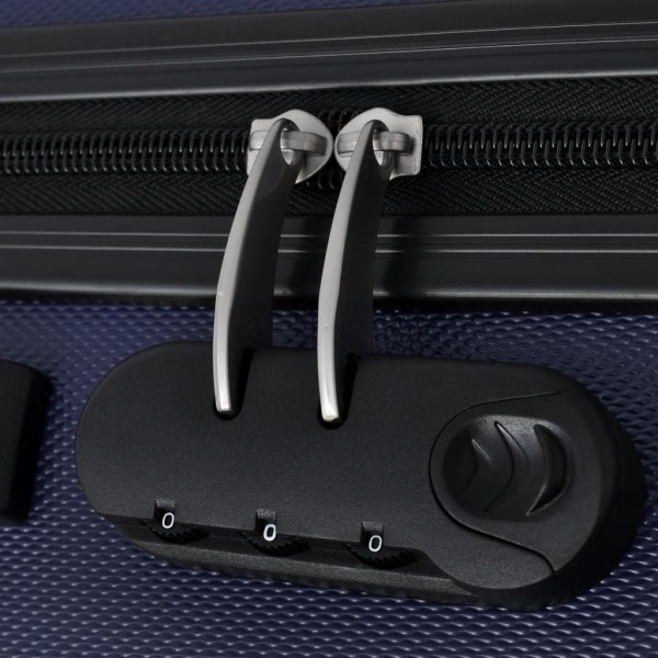 Conjunto de tróleis em estojo rígido 3 pcs 45.5/55/66 cm azul M 2