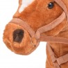 Caballo de juguete de pie de peluche marrón 4