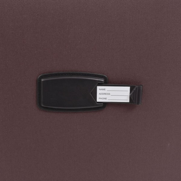 Conjunto de tróleis em estojo mole 3 pcs café M 2