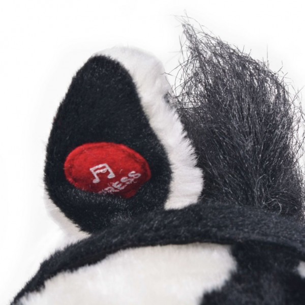 Caballo de peluche de pie negro y blanco XXL M 4