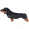 Brinquedo de montar cão salsicha peluche preto XXL 2