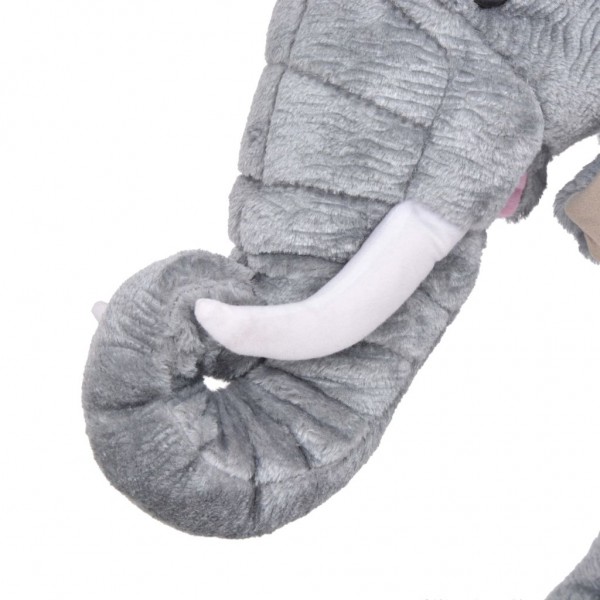Elefante de peluche de pie gris XXL M 3