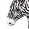 Brinquedo de montar zebra peluche preto e branco XXL 3