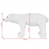 Brinquedo de montar urso polar peluche branco XXL 4