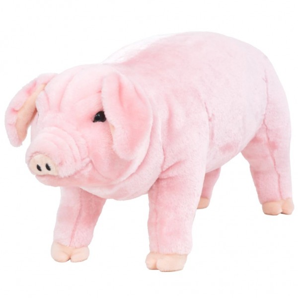 Cerdito de peluche de pie rosa XXL D