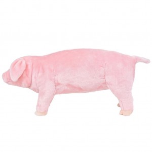 Brinquedo de montar porco peluche rosa XXL H