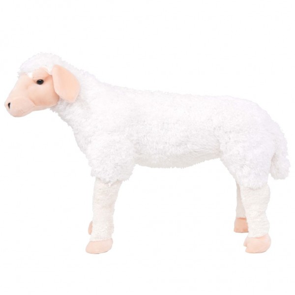 Brinquedo de montar ovelha peluche branco XXL M 2