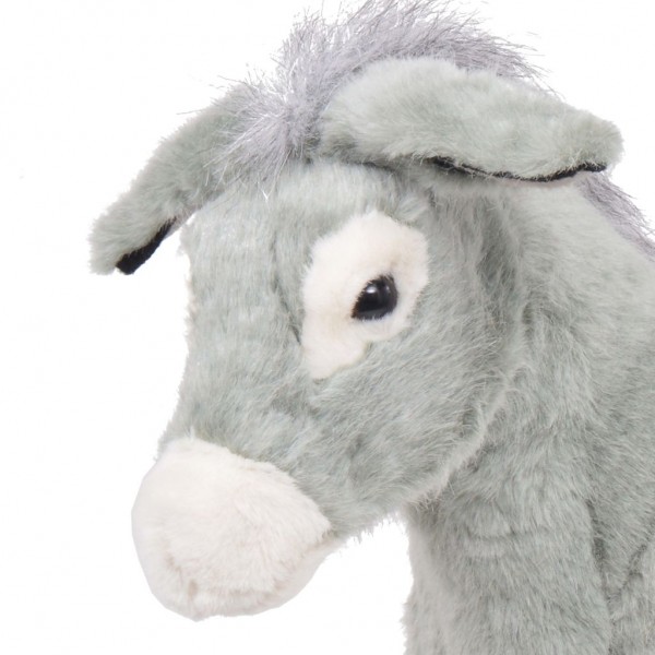 Burro de montar em peluche cinzento XXL M 3