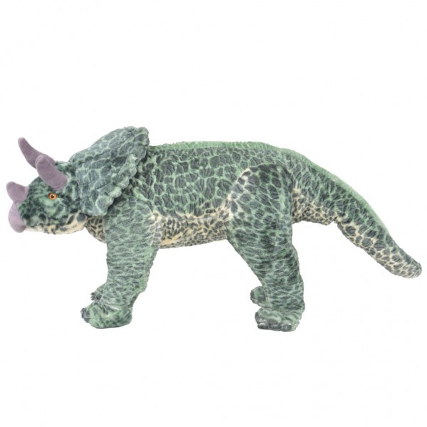 Brinquedo de montar dinossauro triceratops peluche verde XXL M 2