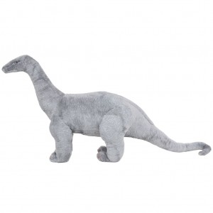 Dinosaurio braquiosaurio de peluche de pie gris XXL H