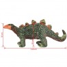 Dinosaurio Stegosaurus de peluche de pie verde y naranja XXL 4
