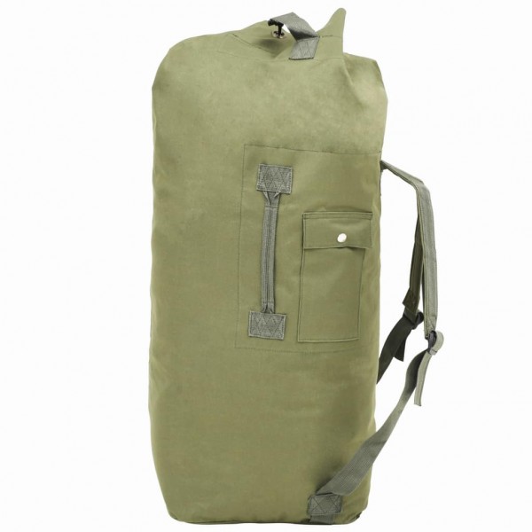 Bolso de lona estilo militar 85 L verde oliva D