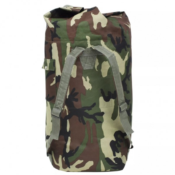 Bolso de lona estilo militar 85 L camuflaje M 3