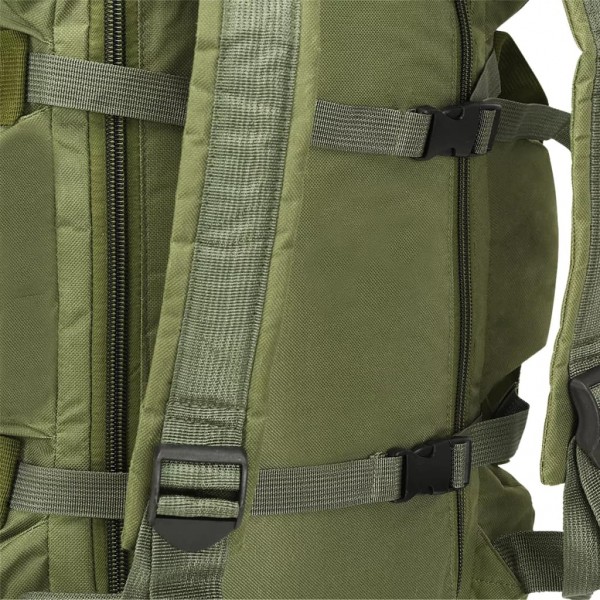 Bolso de lona estilo militar 3-en-1 90 L verde oliva M 5