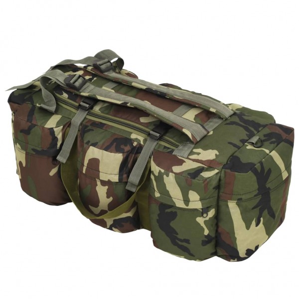 Bolso de lona estilo militar 3-en-1 90 L camuflaje D