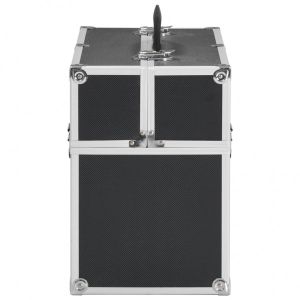 Maletín de maquillaje aluminio negro 37x24x35 cm M 4