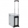 Maleta trolley de piloto aluminio plateado 47x39x27 cm 4