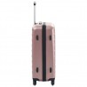 Juego de maletas rígidas ruedas trolley 3 pzas rosa dorado ABS 5