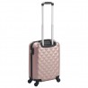 Maleta con ruedas trolley rígida rosa dorado ABS 3