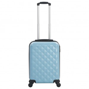 Maleta con ruedas trolley rígida azul ABS H