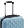 Maleta con ruedas trolley rígida azul ABS 5