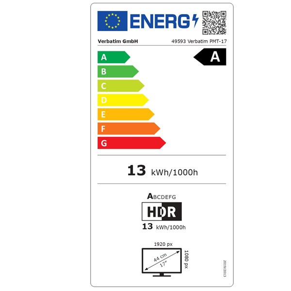 Monitor portátil verbatim pmt-17 17.3'/ full hd/ multimedia/ negro M 7