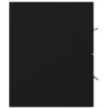 Armario para lavabo madera contrachapada negro 100x38.5x48 cm 5