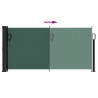 Toldo lateral retráctil verde oscuro 100x300 cm 5