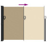 Toldo lateral retráctil beige 160x600 cm 5