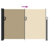 Toldo lateral retráctil beige 140x600 cm 5
