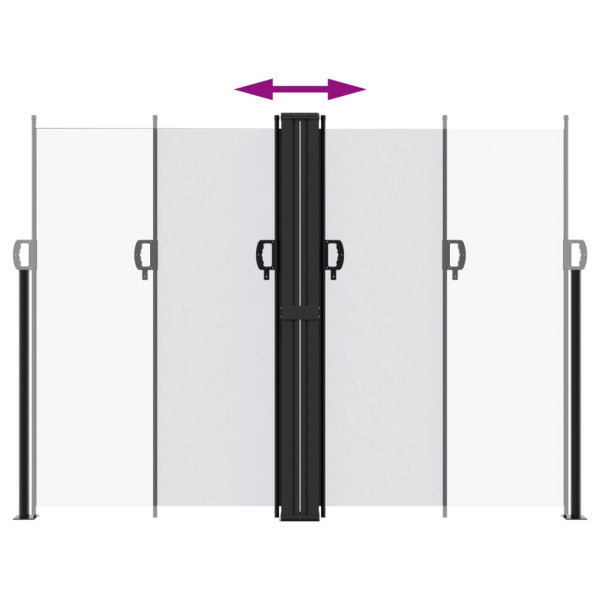 Toldo lateral retrátil 180x1000 cm branco M 5