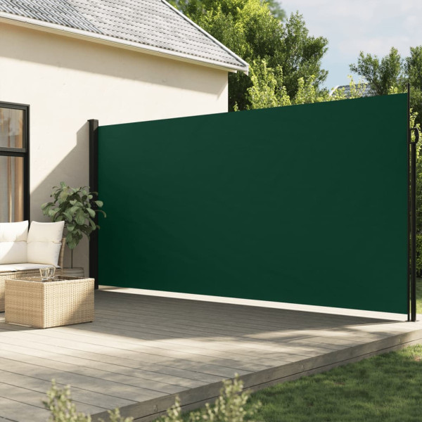 Toldo lateral retráctil verde oscuro 200x600 cm D