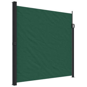 Toldo lateral retrátil 200x600 cm verde-escuro H